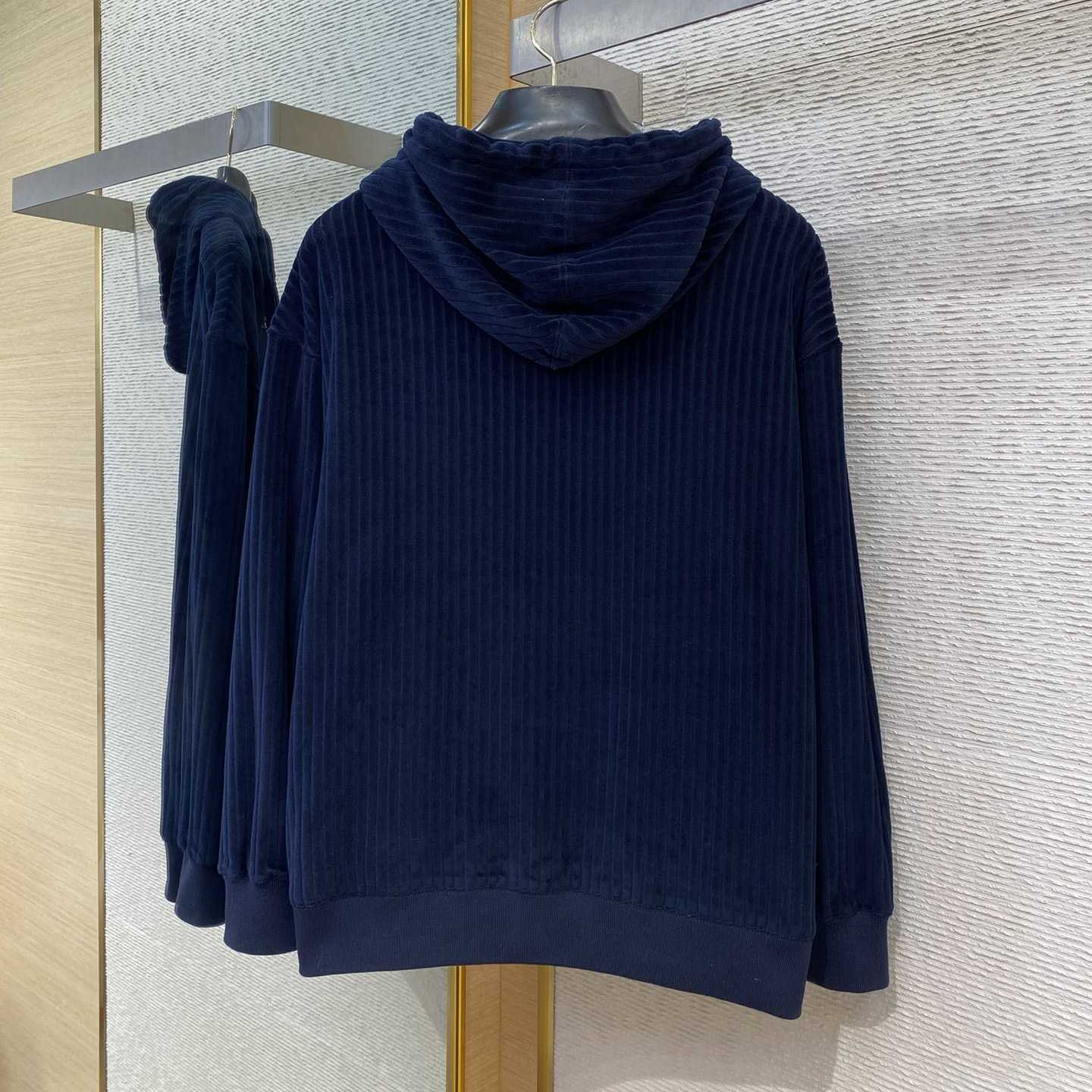 Fendi Blue Velvet Sweatshirt And Corduroy Trousers - DopestKickz