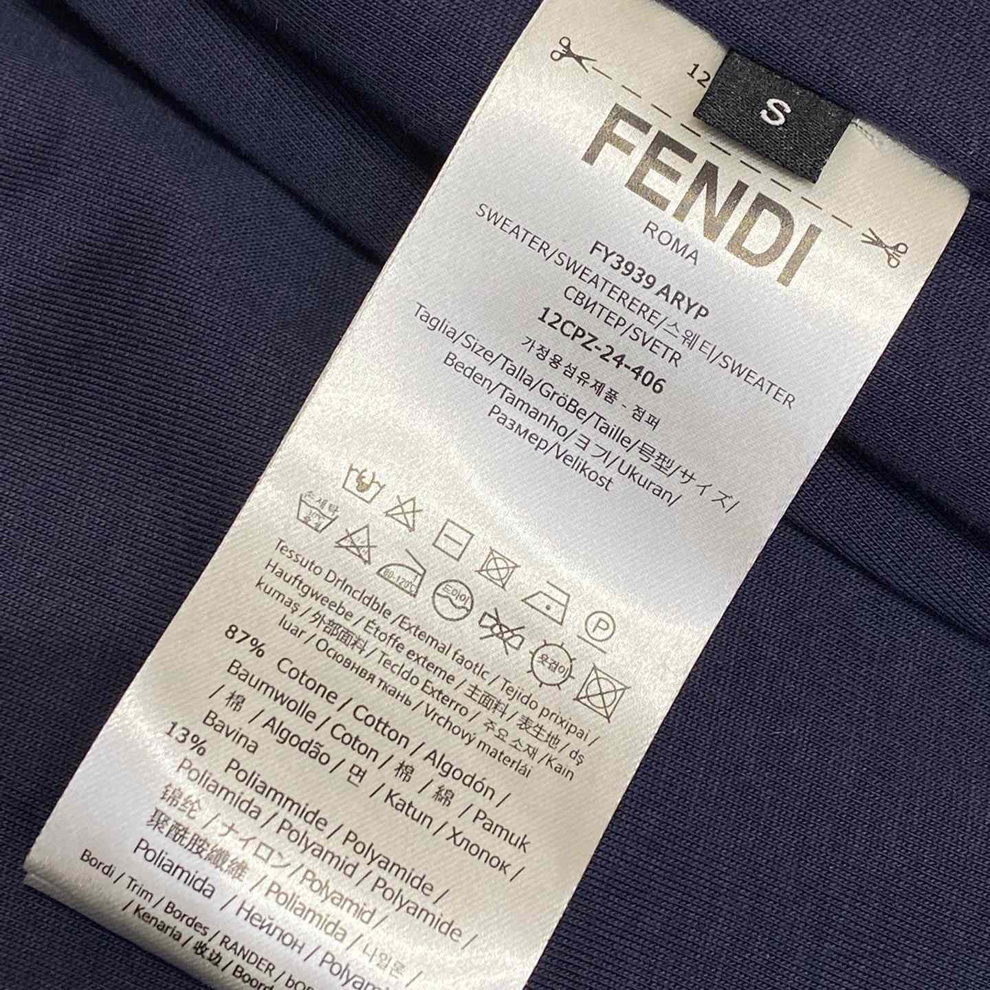 Fendi Blue Velvet Sweatshirt And Corduroy Trousers - DopestKickz