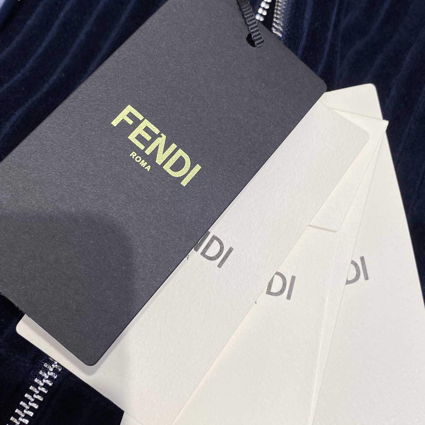 Fendi Blue Velvet Sweatshirt And Corduroy Trousers - DopestKickz