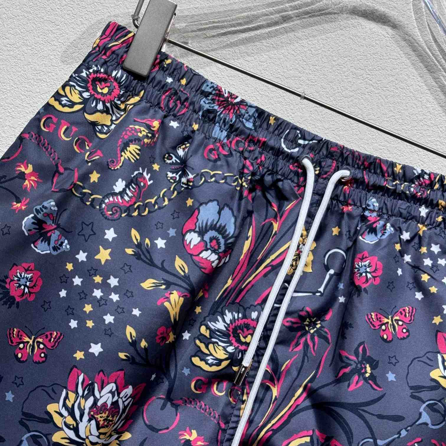 Gucci Punk Floral-print Cotton Poplin Shorts - DopestKickz