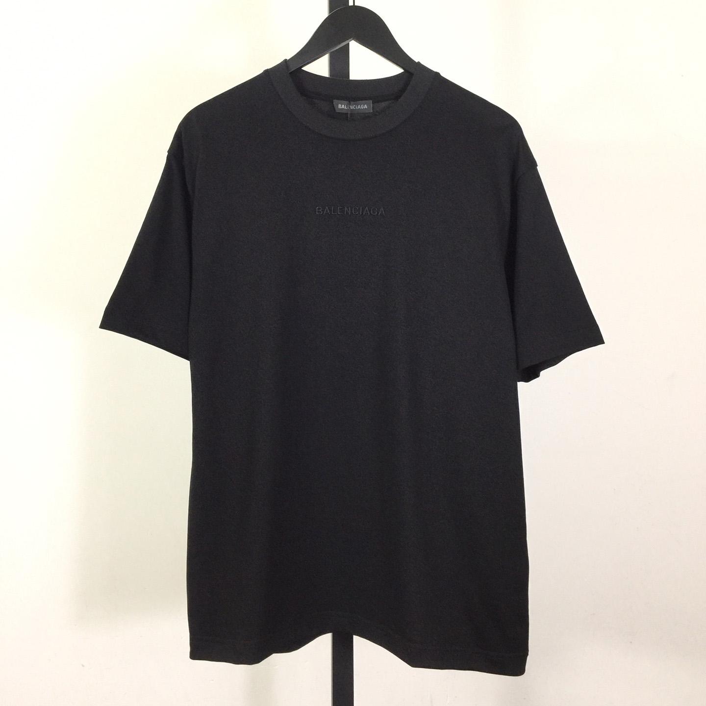 Balenciaga Cotton Jersey T-shirt With Embroidery - DopestKickz