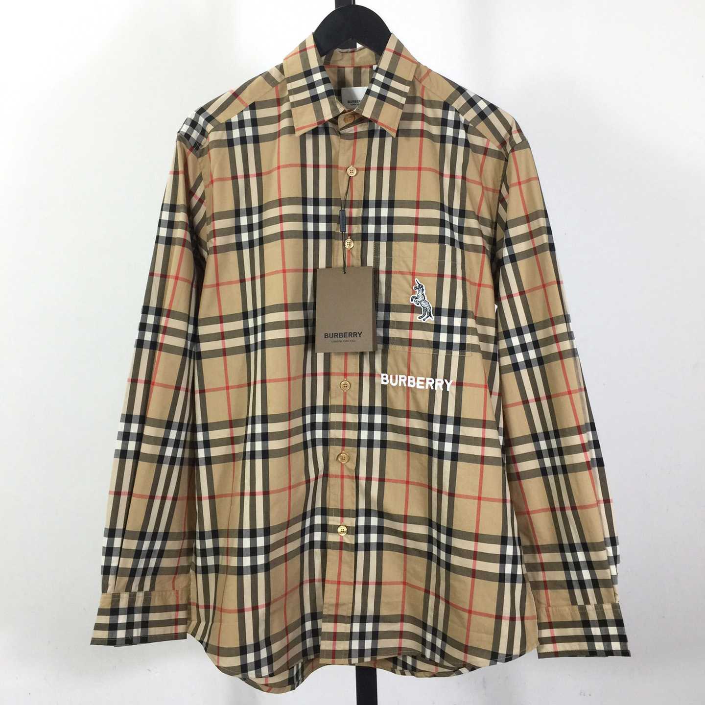 Burberry Check Cotton Shirt - DopestKickz