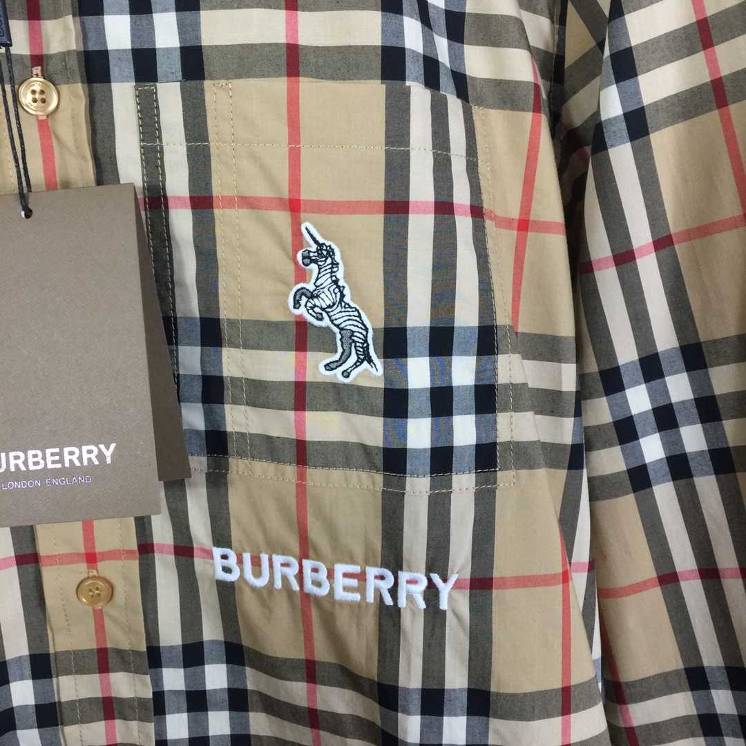 Burberry Check Cotton Shirt - DopestKickz