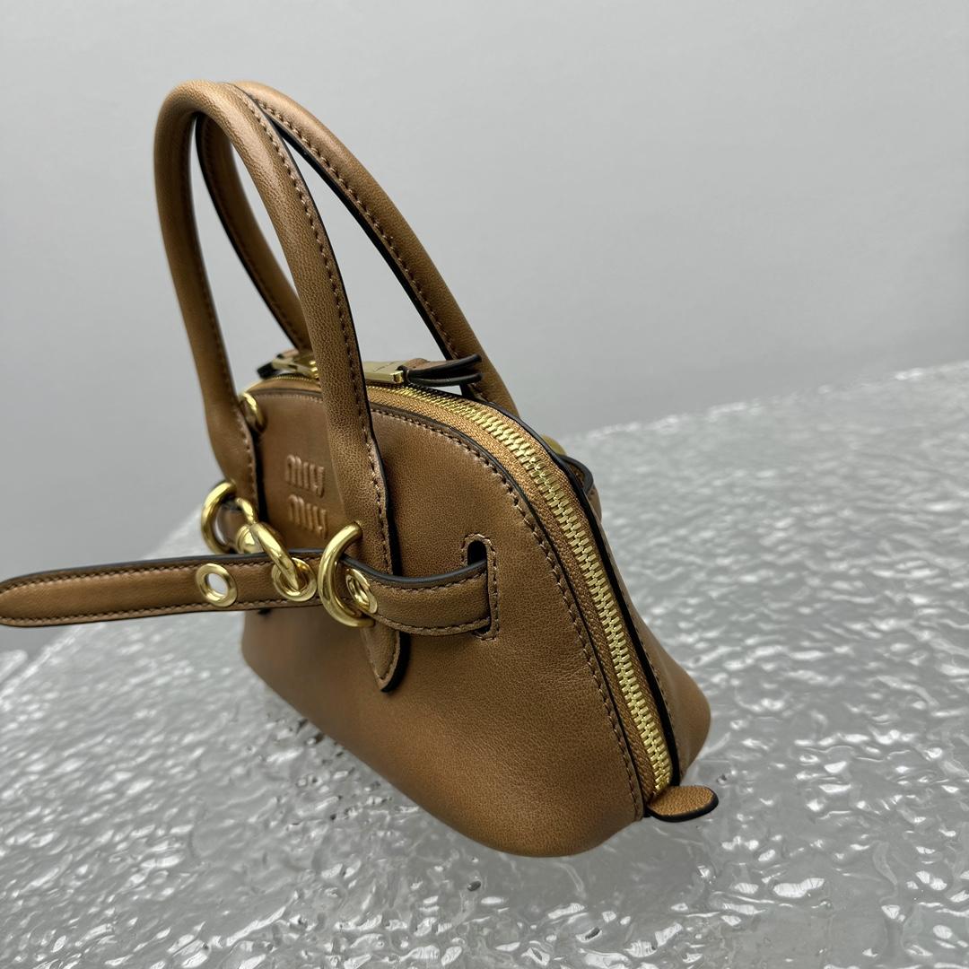 Miu Miu Aventure Leather Tote Bag (21x 8x 13cm) - DopestKickz