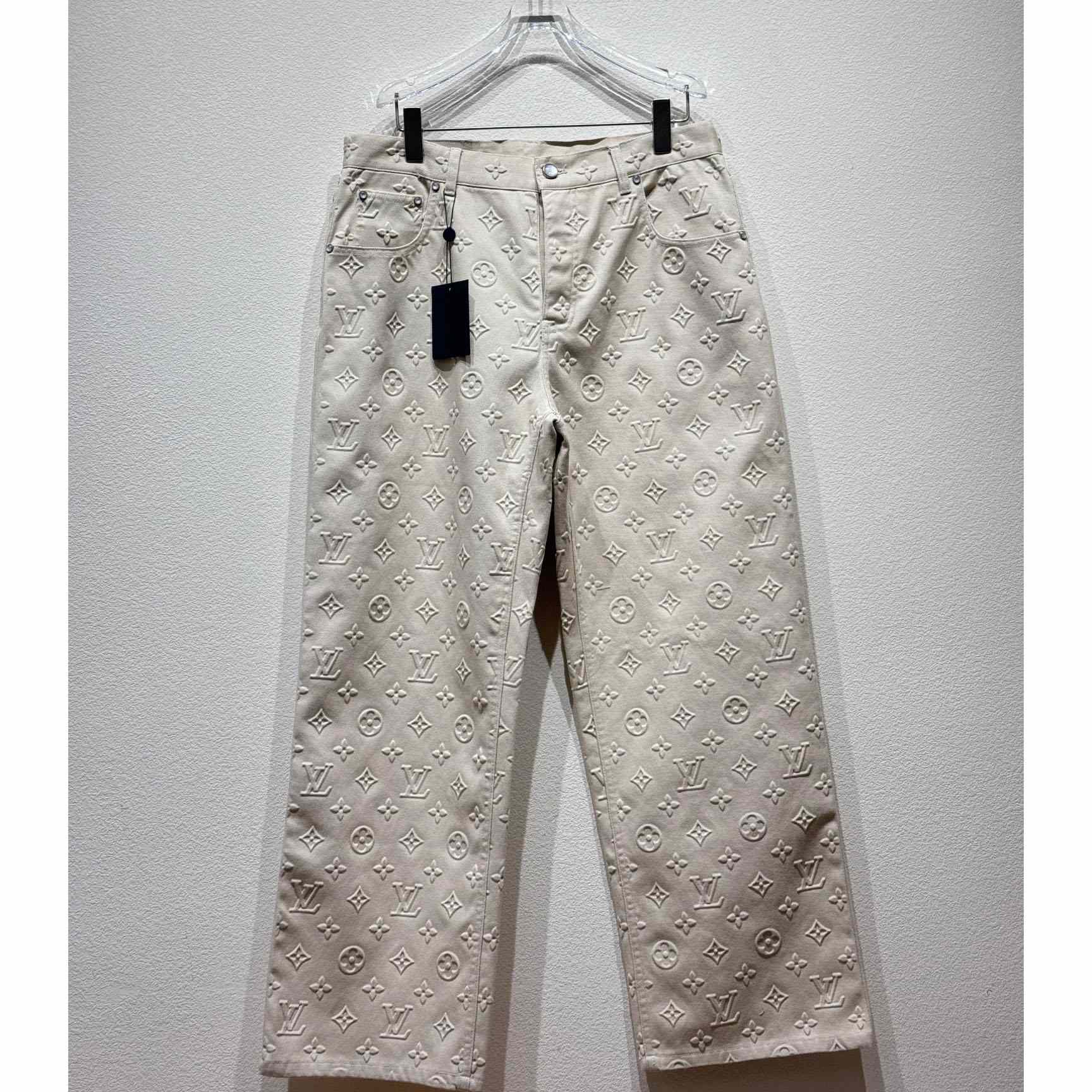 Louis Vuitton Monogram Embossed Skate Pants    - DopestKickz