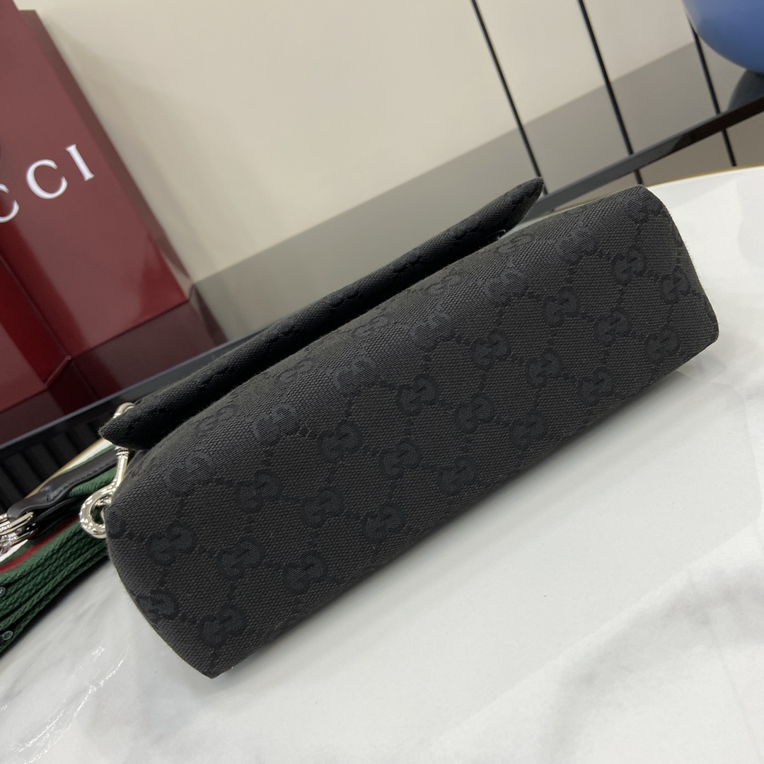 Gucci Small GG Crossbody Bag With Web - DopestKickz