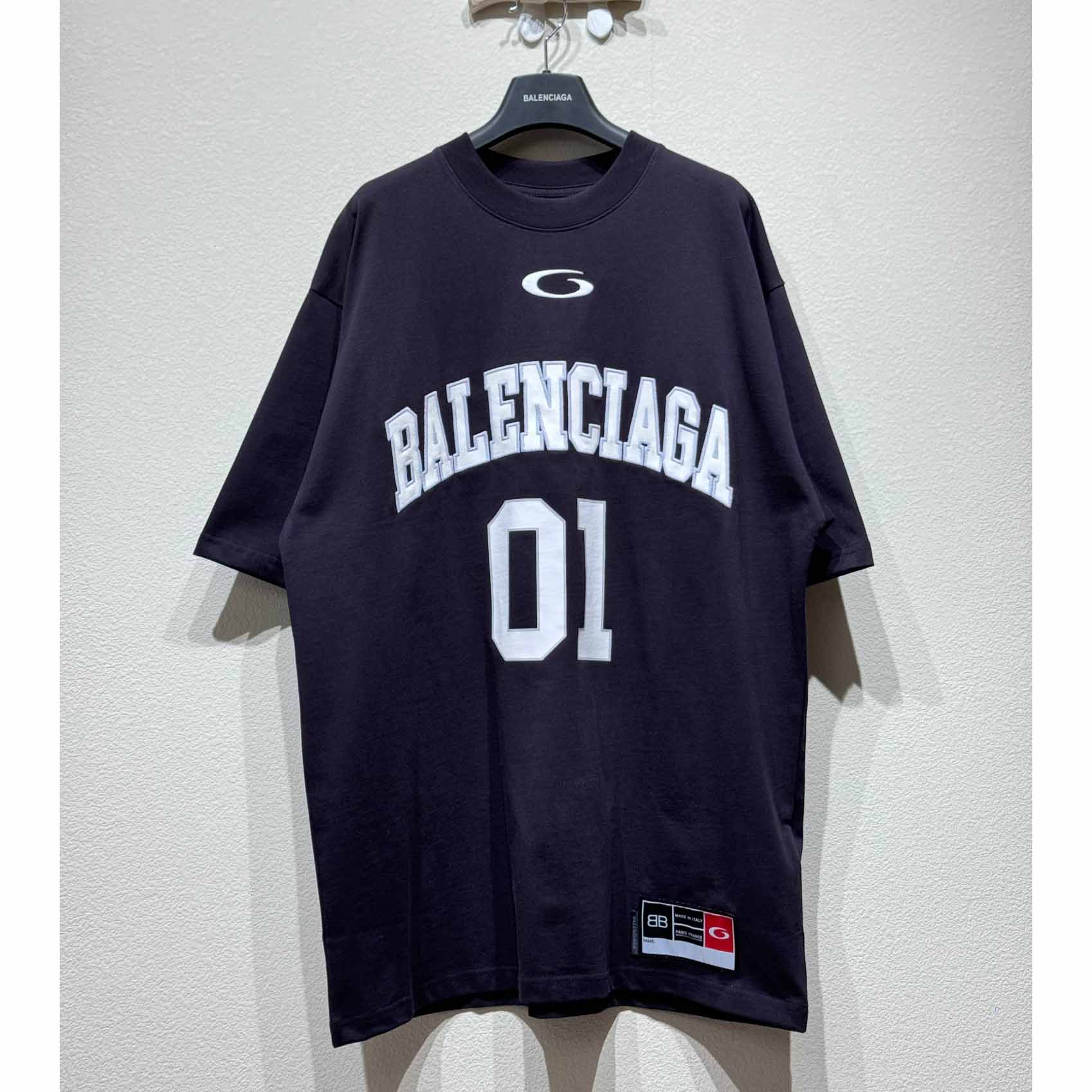 Balenciaga Basketball Series - Oversized T-Shirt In Black - DopestKickz