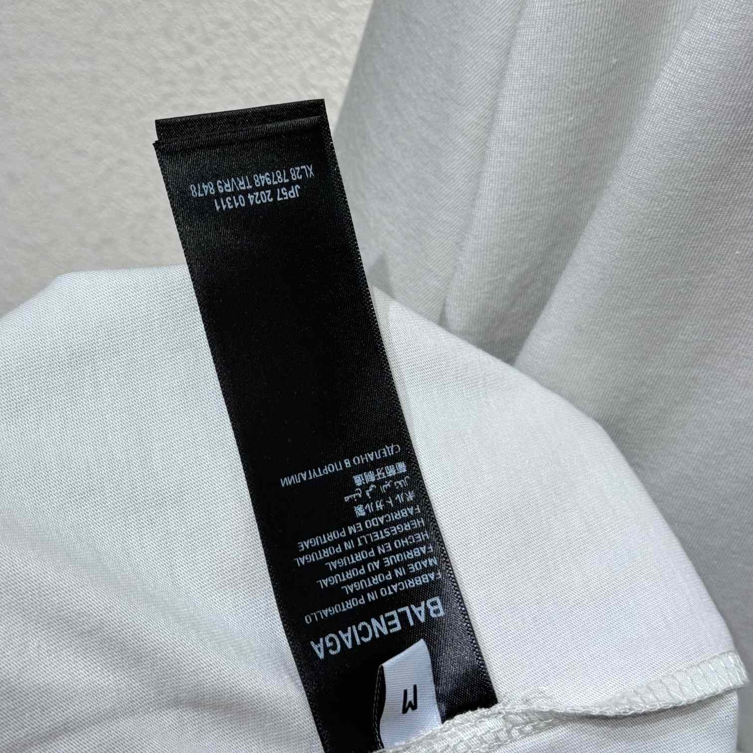 Balenciaga Basketball Sneaker T-Shirt Oversized In Dirty White Dry Jersey - DopestKickz