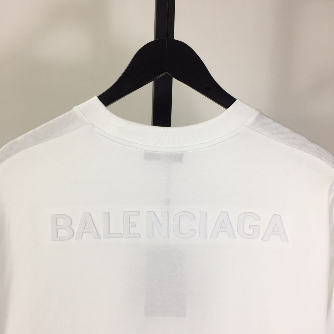 Balenciaga Cotton Jersey T-shirt With Embroidery - DopestKickz