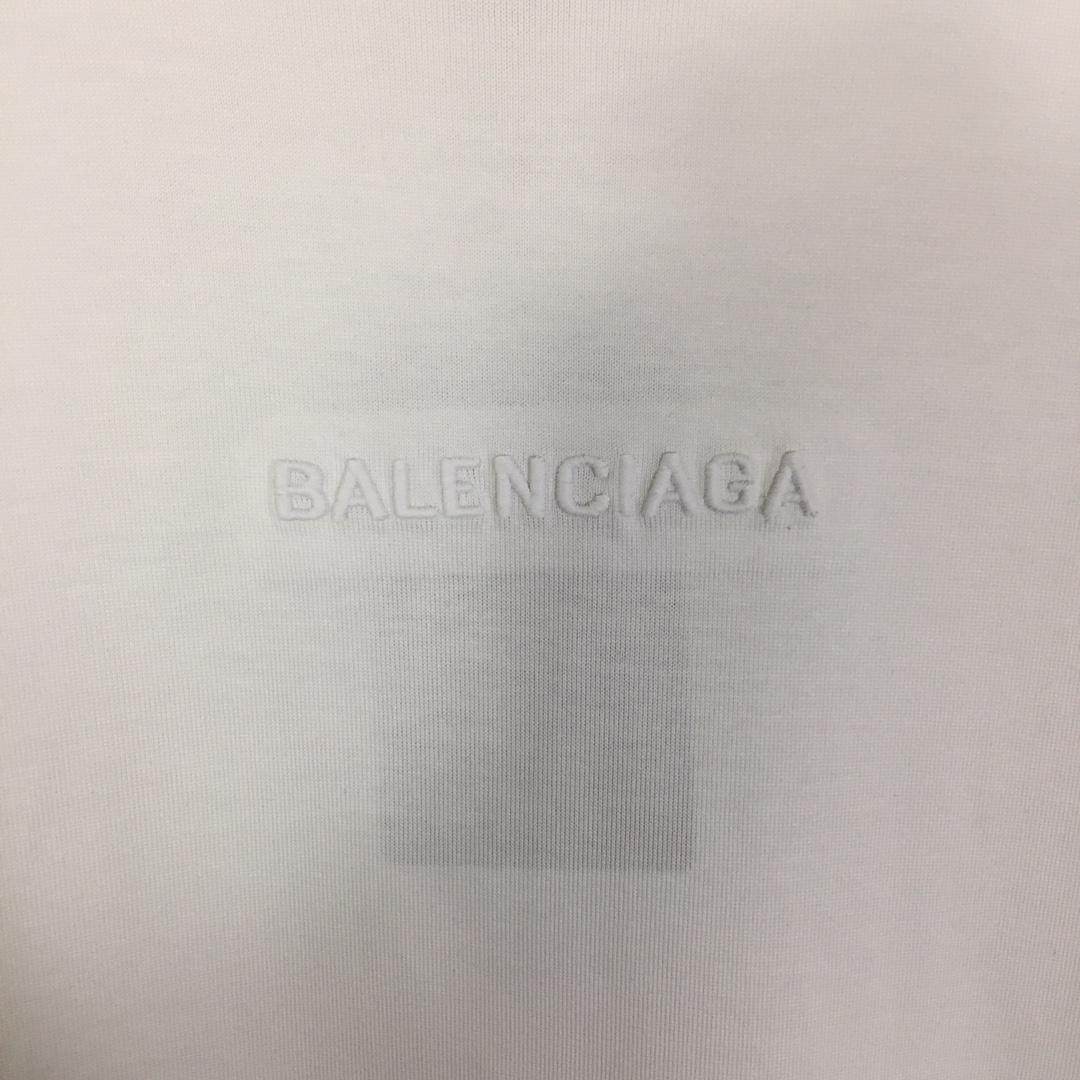 Balenciaga Cotton Jersey T-shirt With Embroidery - DopestKickz