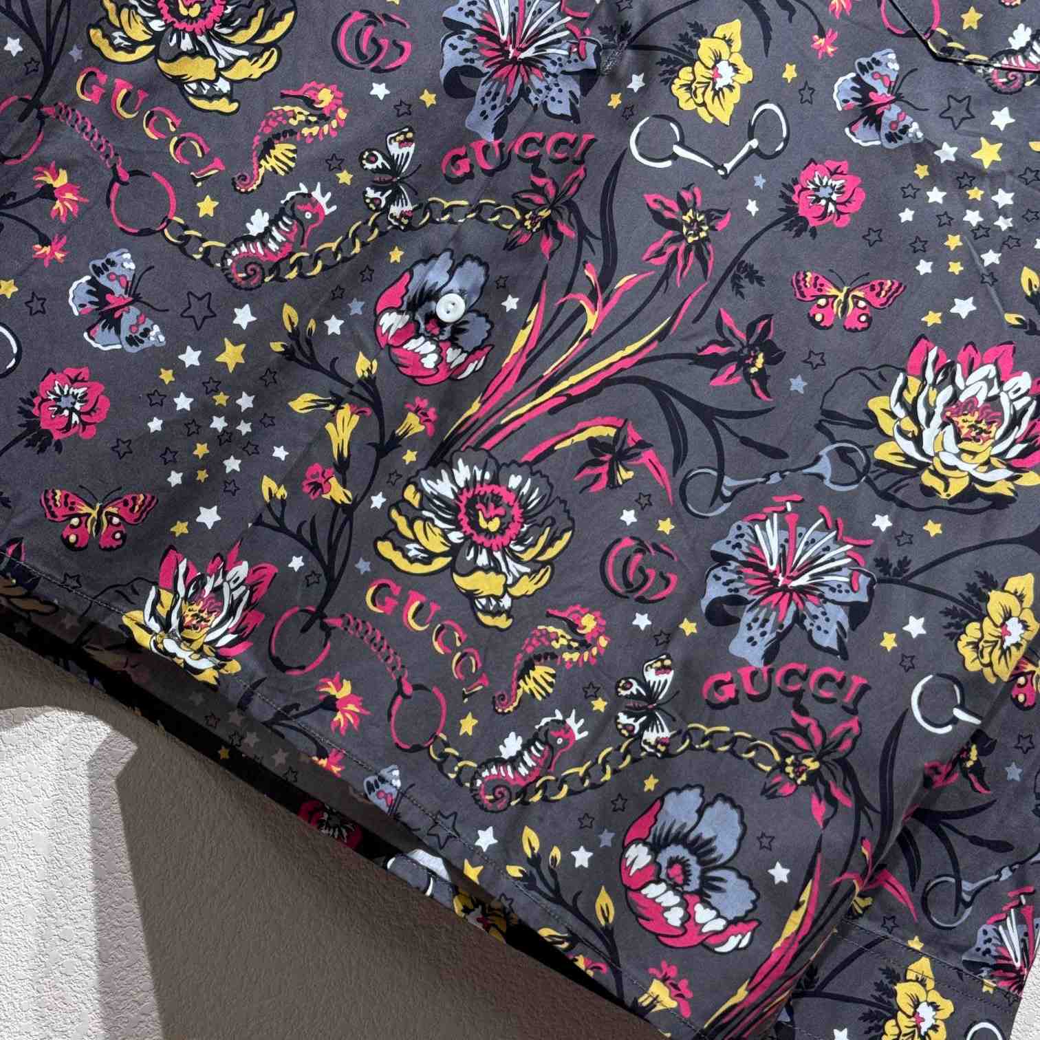 Gucci Punk Floral-print Cotton Shirt - DopestKickz