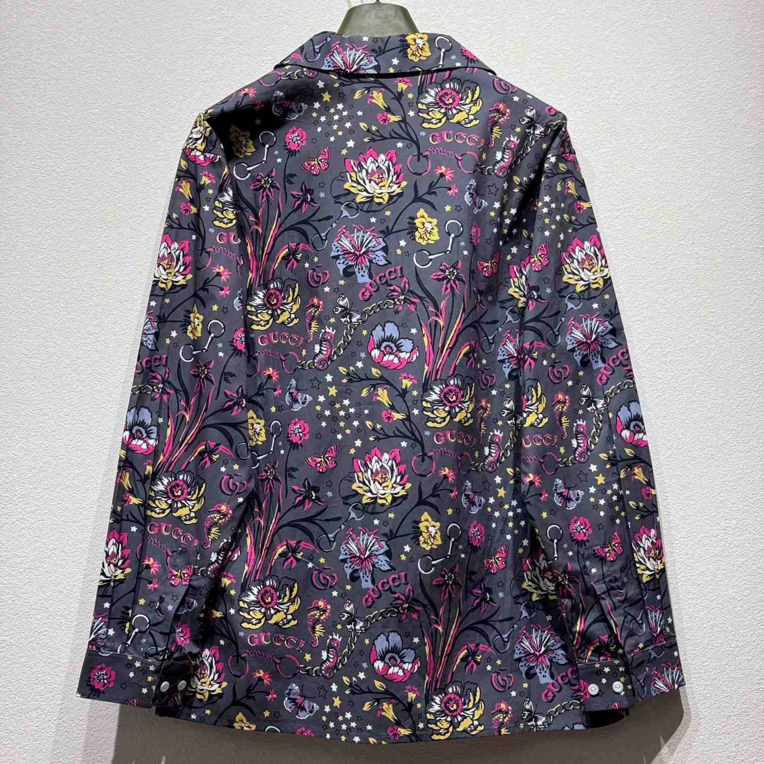 Gucci Punk Floral-print Cotton Shirt - DopestKickz