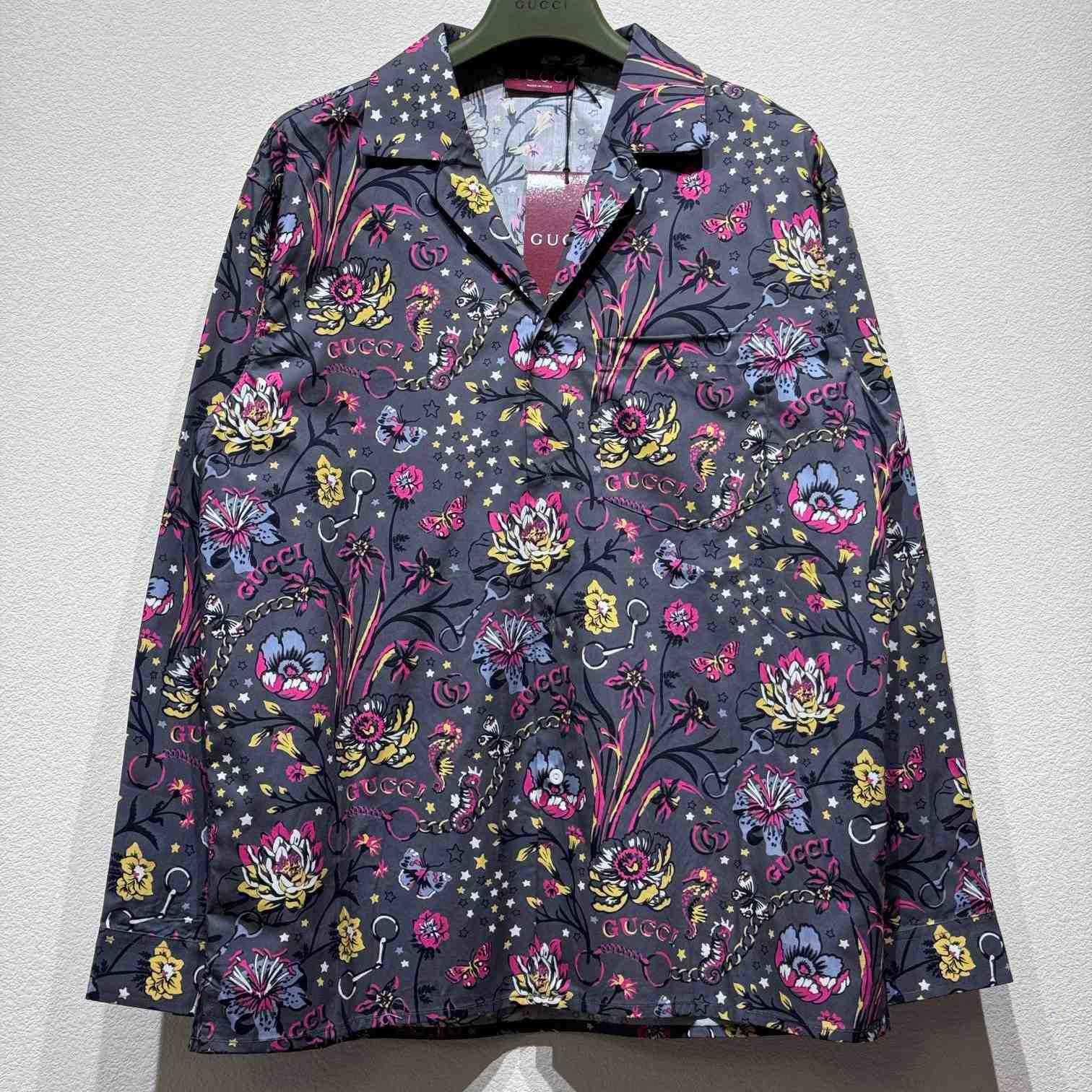 Gucci Punk Floral-print Cotton Shirt - DopestKickz
