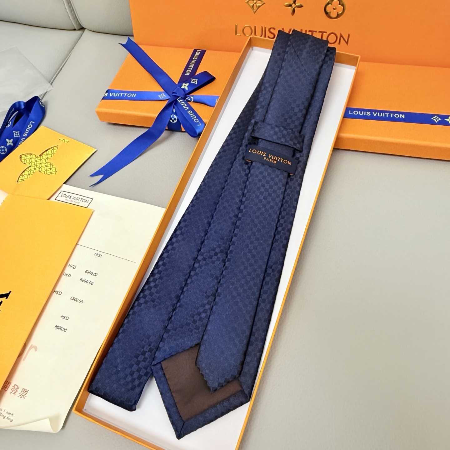 Louis Vuitton Damier Classique Tie - DopestKickz