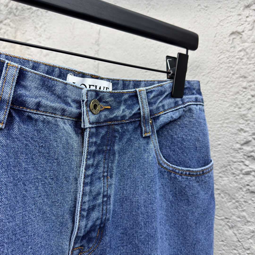 Loewe Anagram Baggy Jeans 'Blue Denim' - DopestKickz