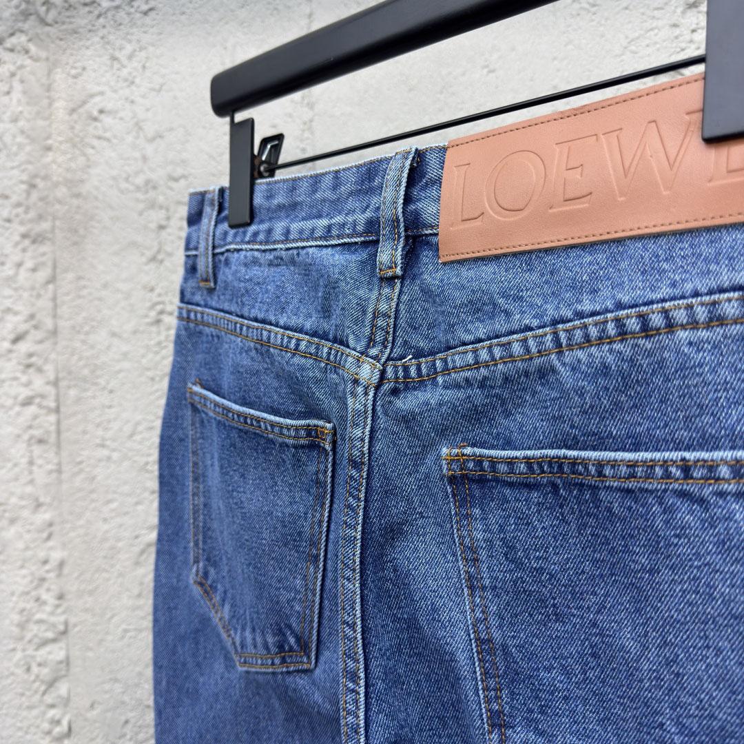 Loewe Anagram Baggy Jeans 'Blue Denim' - DopestKickz