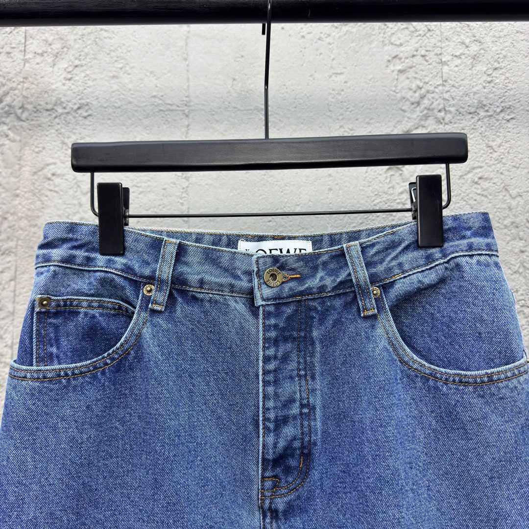 Loewe Anagram Baggy Jeans 'Blue Denim' - DopestKickz