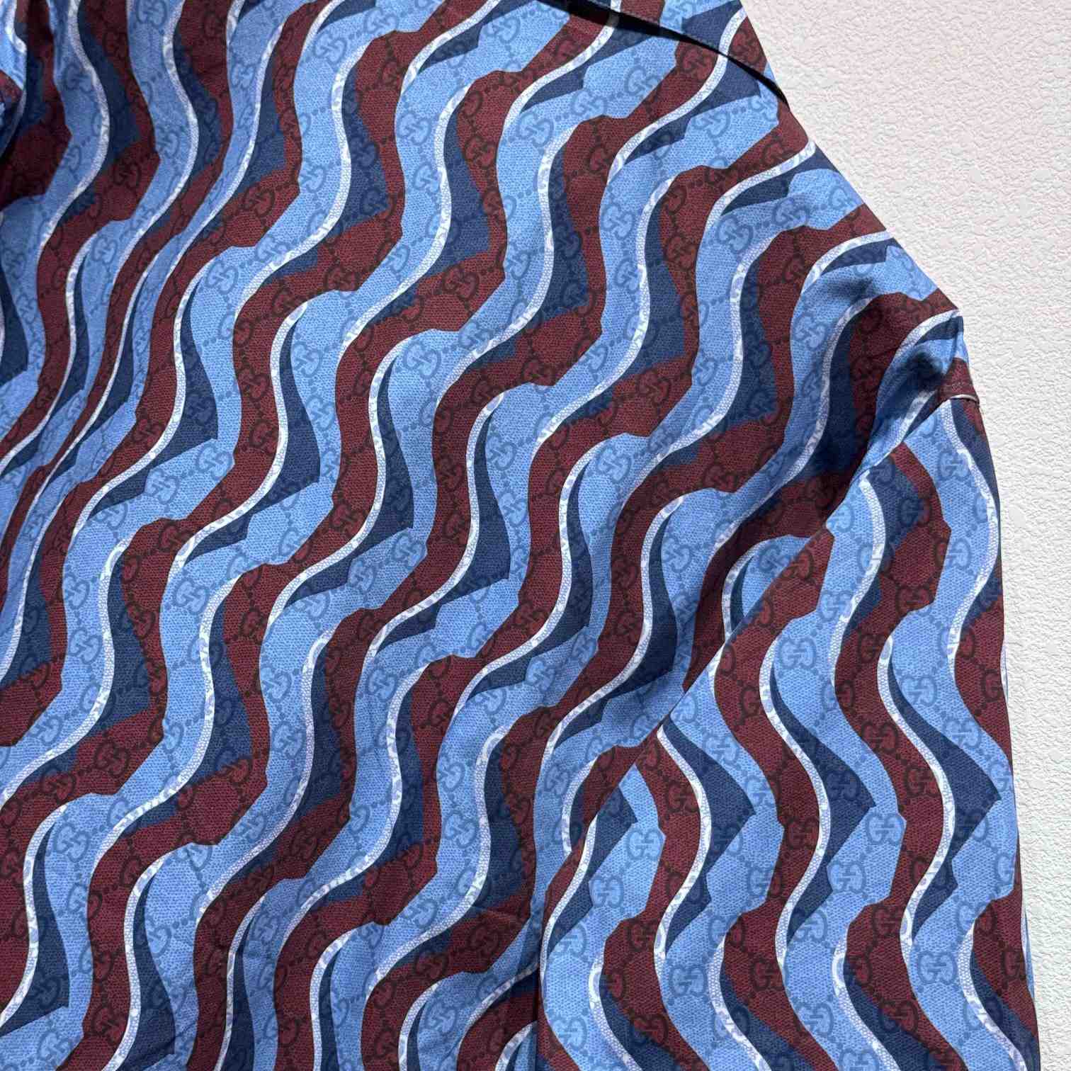 Gucci Printed Cotton Poplin Shirt - DopestKickz