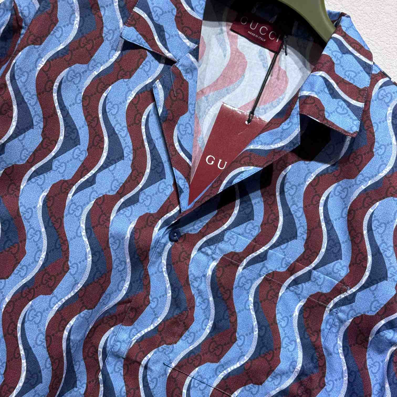 Gucci Printed Cotton Poplin Shirt - DopestKickz