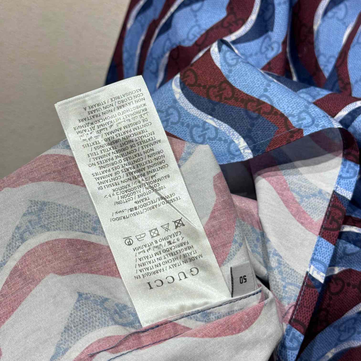 Gucci Printed Cotton Poplin Shirt - DopestKickz