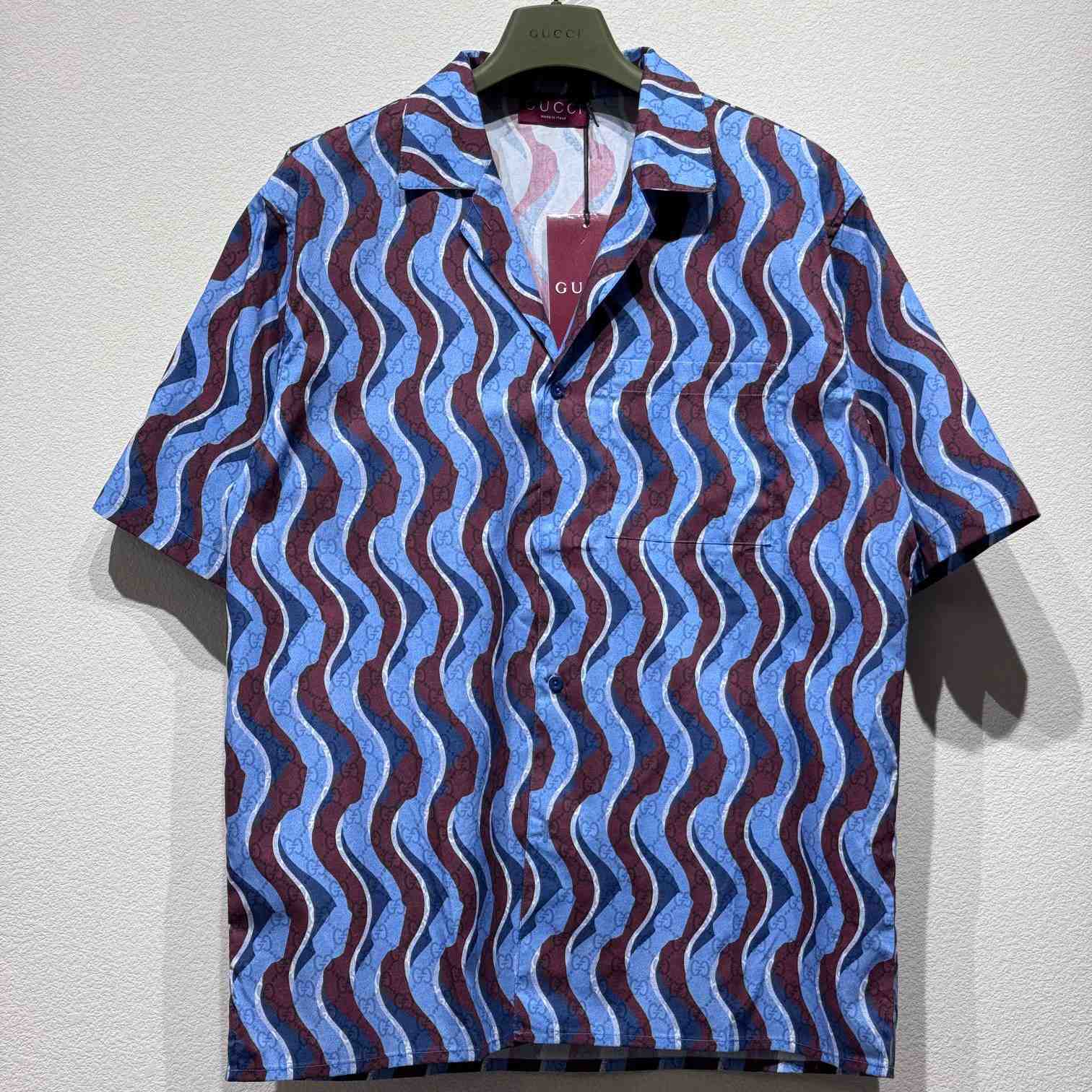 Gucci Printed Cotton Poplin Shirt - DopestKickz