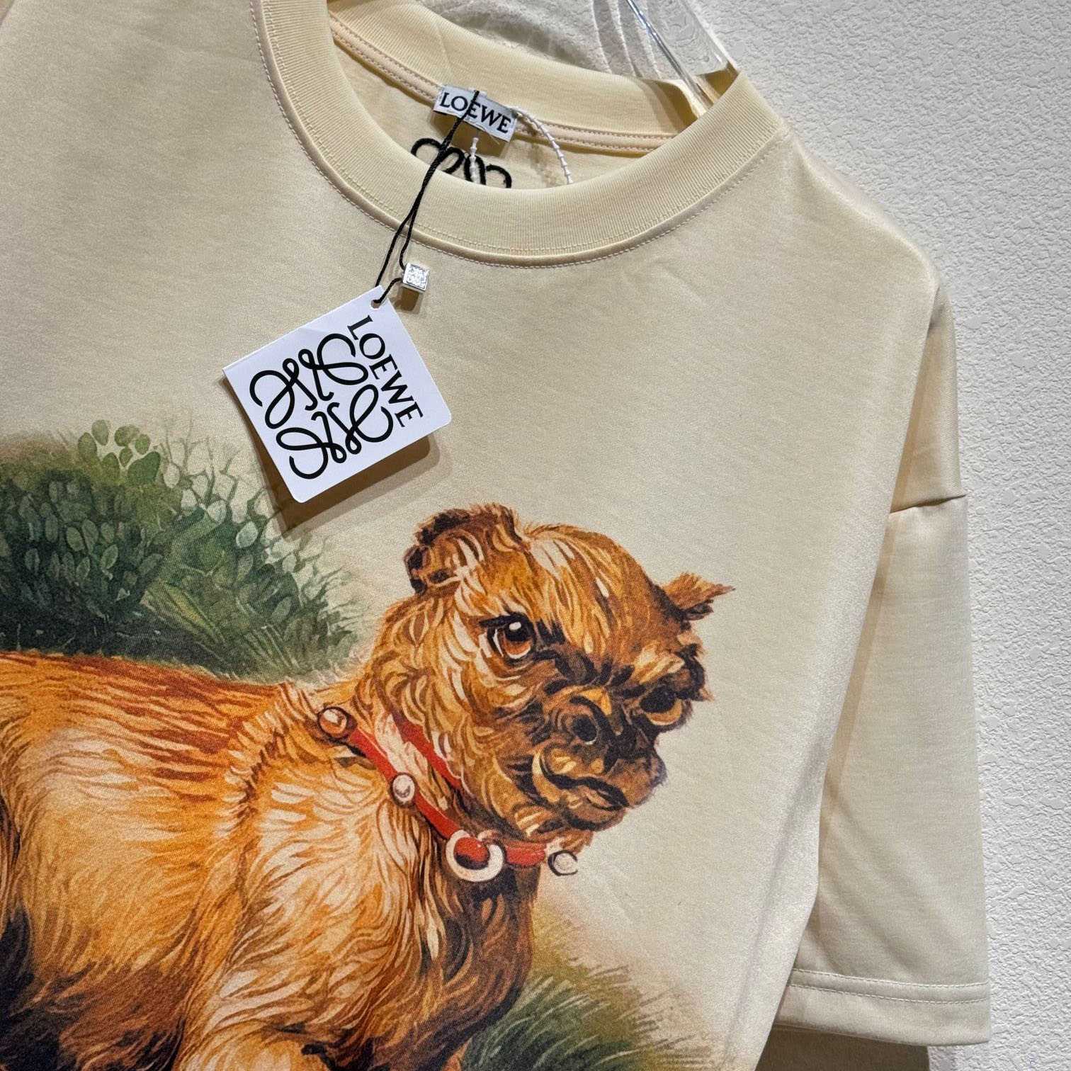 Loewe Brussels Griffon-print T-shirt - DopestKickz