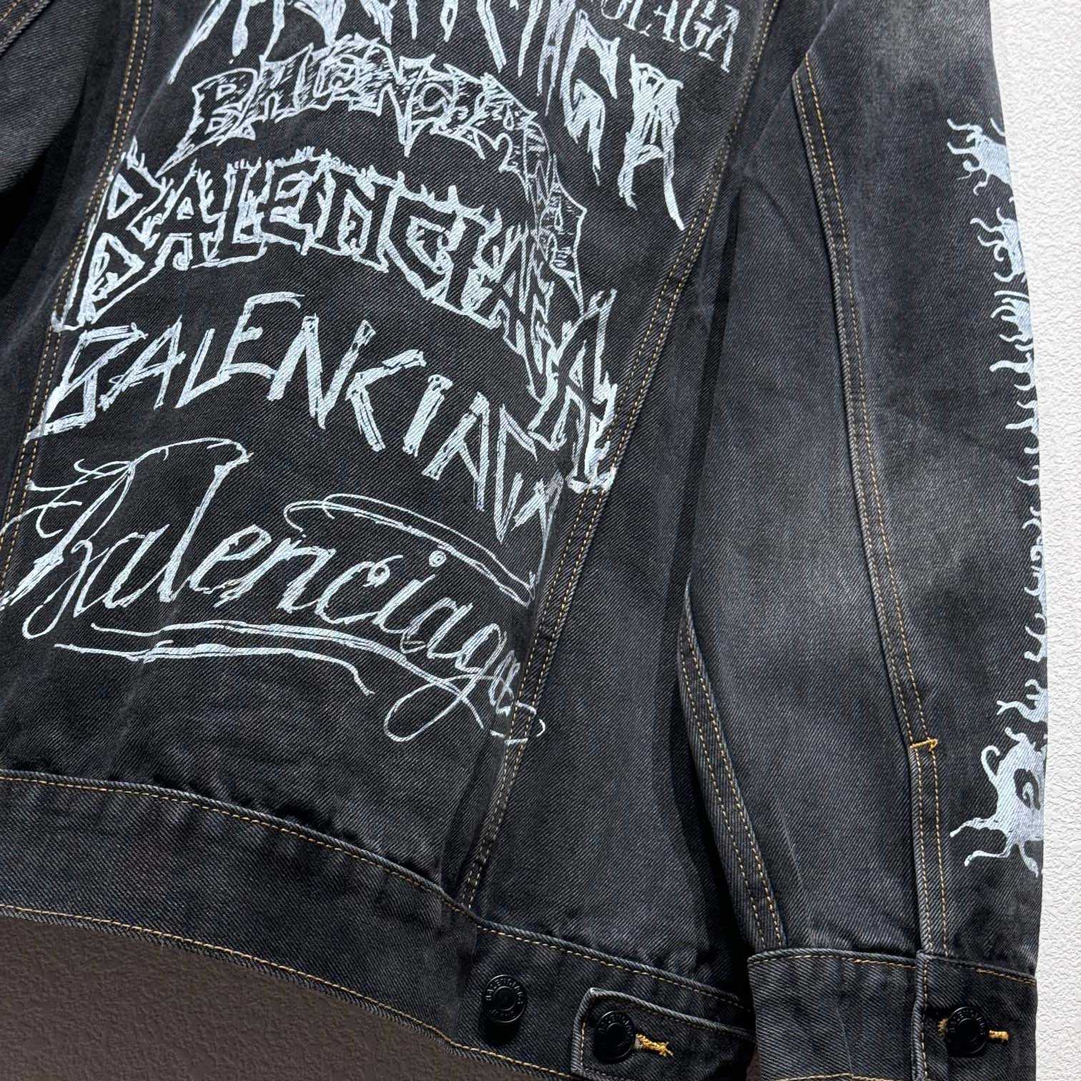 Balenciaga Diy Mental The Year Of The Denim Jacket - DopestKickz