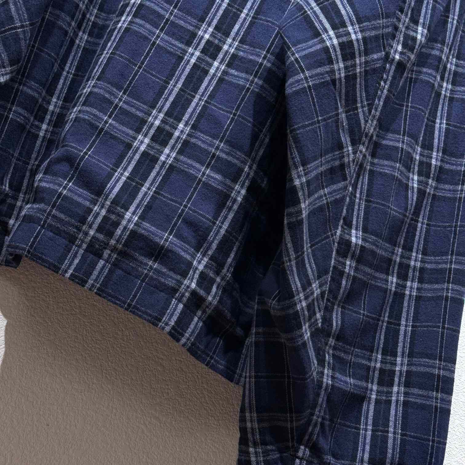 Balenciaga BB Center Logo Blue Check Hood Jacket - DopestKickz