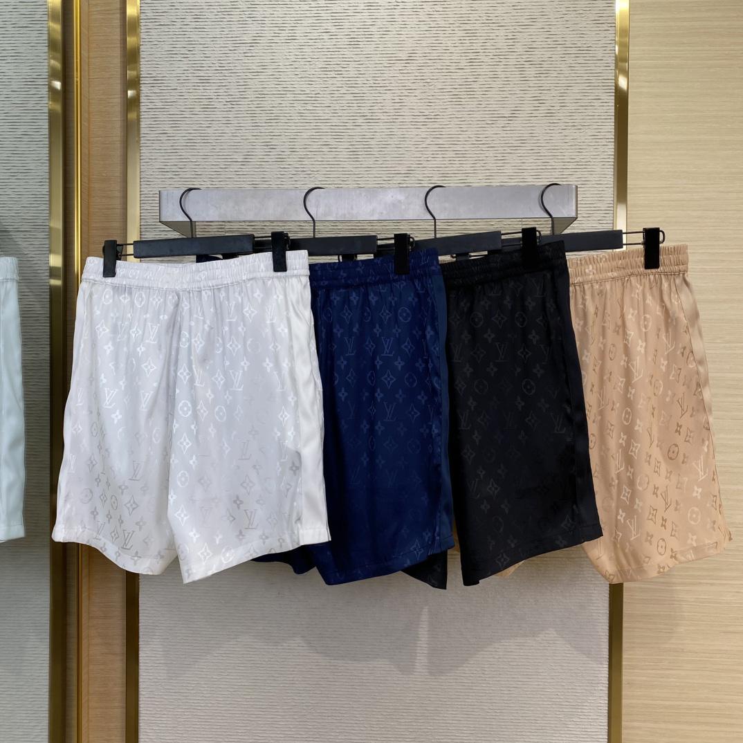 Louis Vuitton Monogram Jacquard Silk Shorts   - DopestKickz