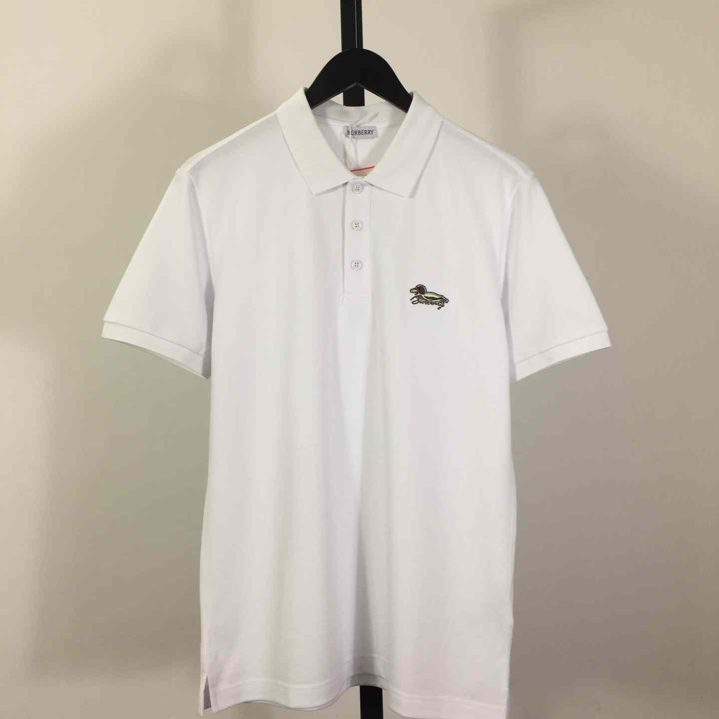 Cotton Polo Shirt In White - DopestKickz