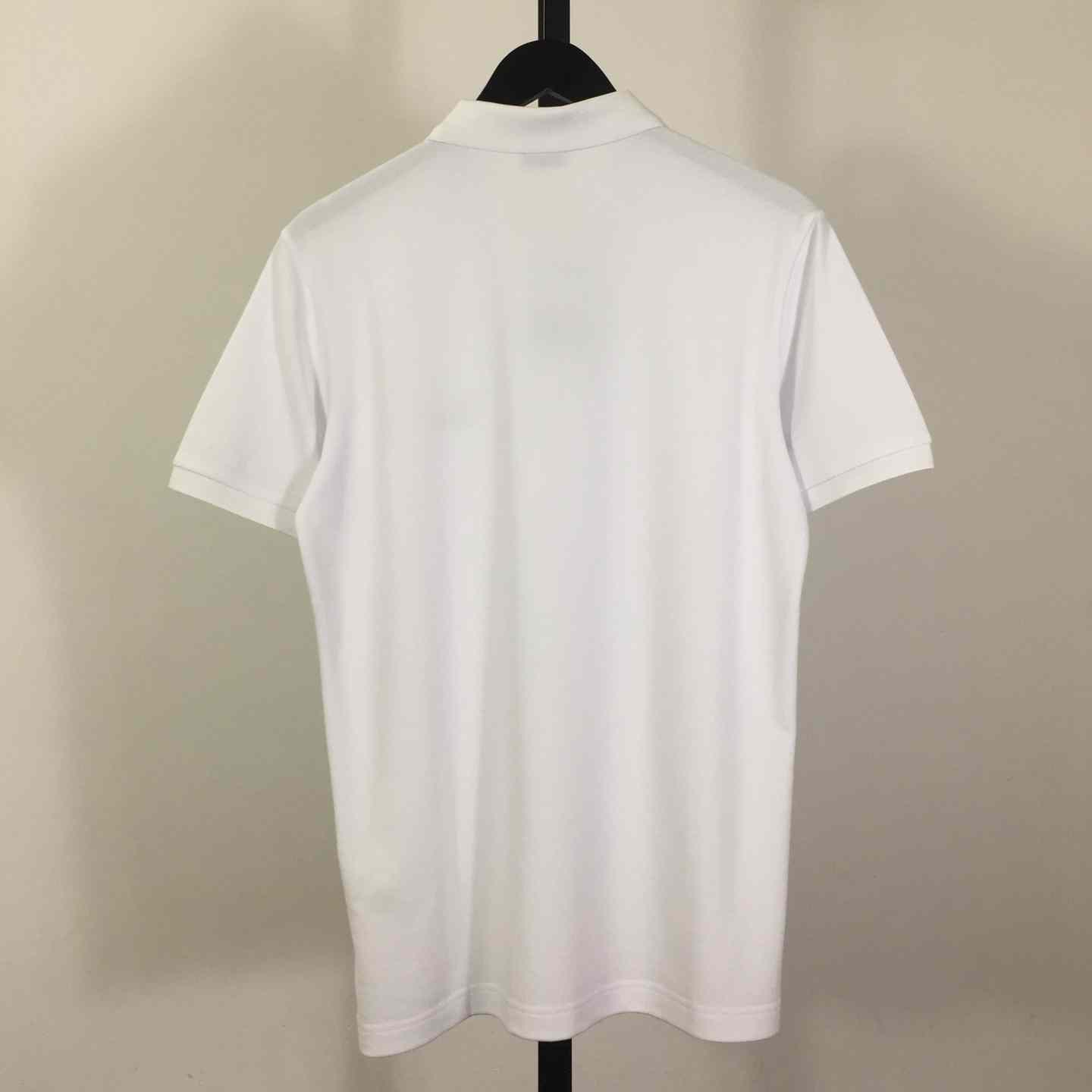 Cotton Polo Shirt In White - DopestKickz