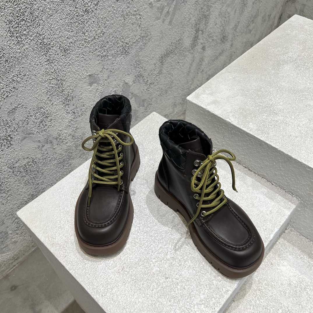 Bottega Veneta Haddock Lace-Up Ankle Boot - DopestKickz