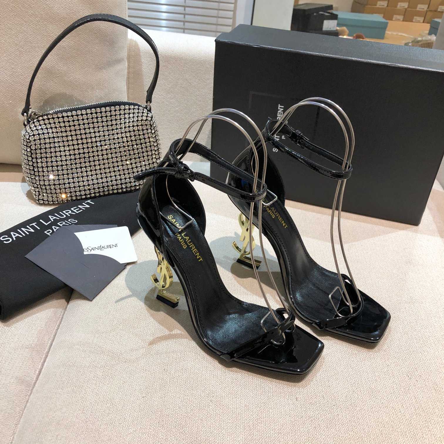 Saint Laurent 110mm Opyum Sandals - DopestKickz