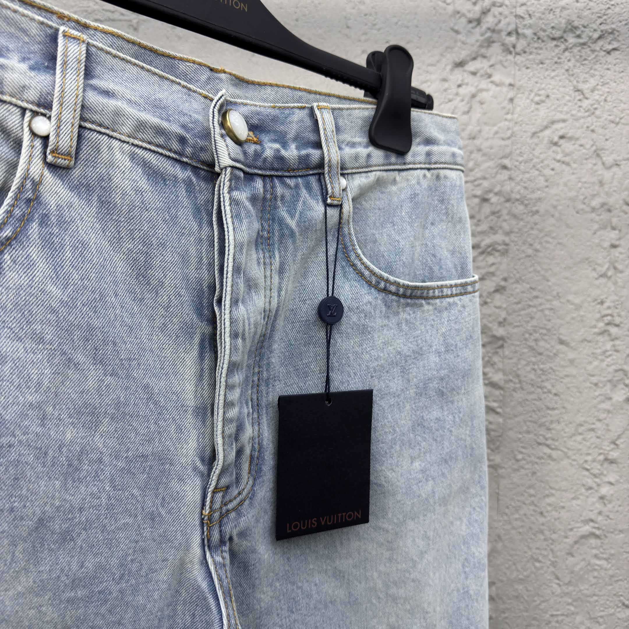 Louis Vuitton LV Denim Shorts    1AGTHT - DopestKickz