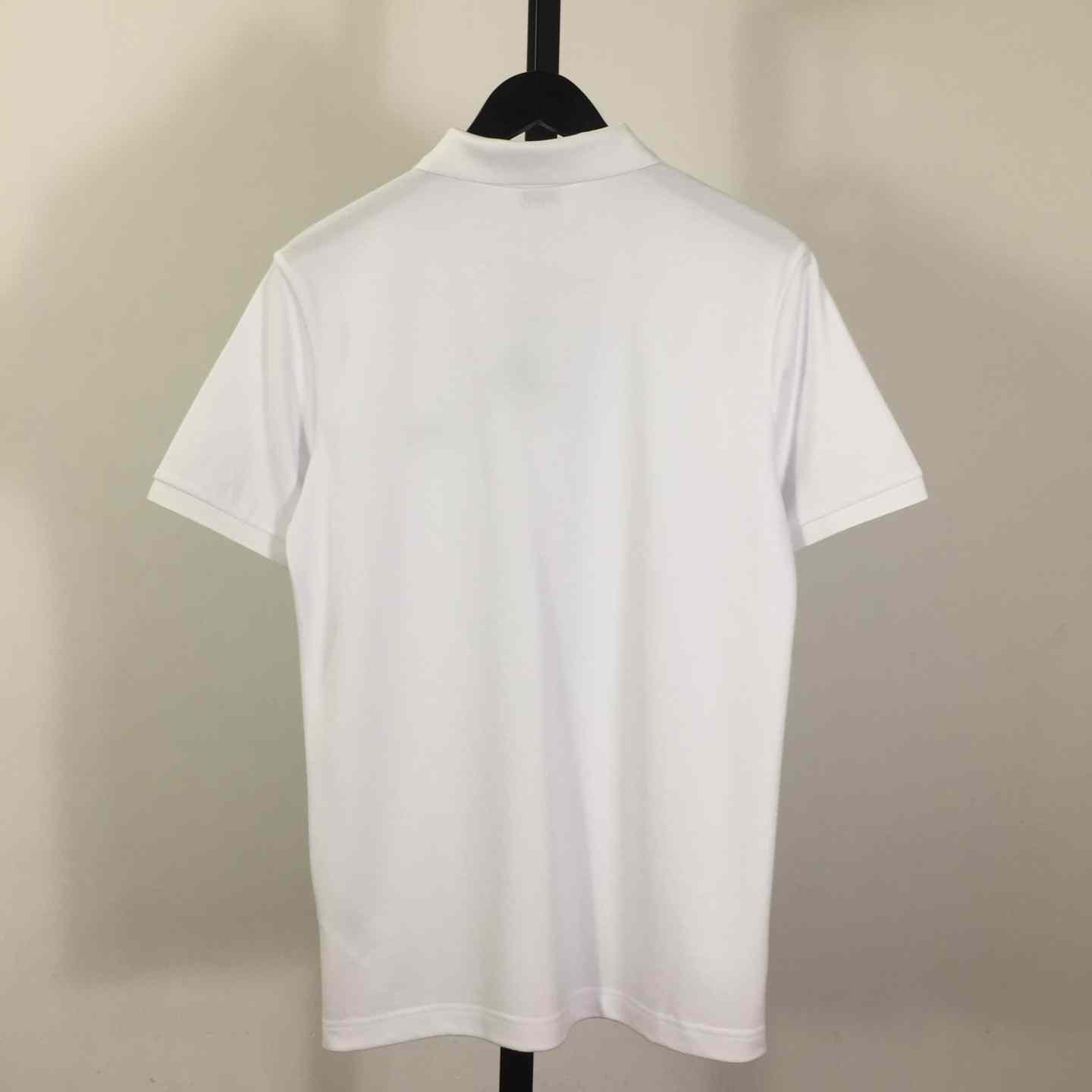 Cotton Polo Shirt In White - DopestKickz