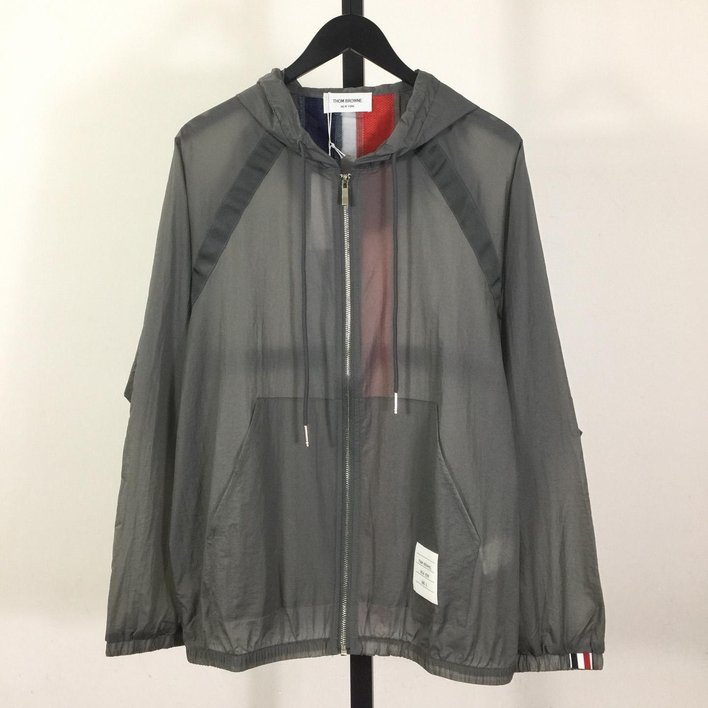 Thom Browne Back Bar Three-Color Sunscreen Long Sleeve Jacket - DopestKickz