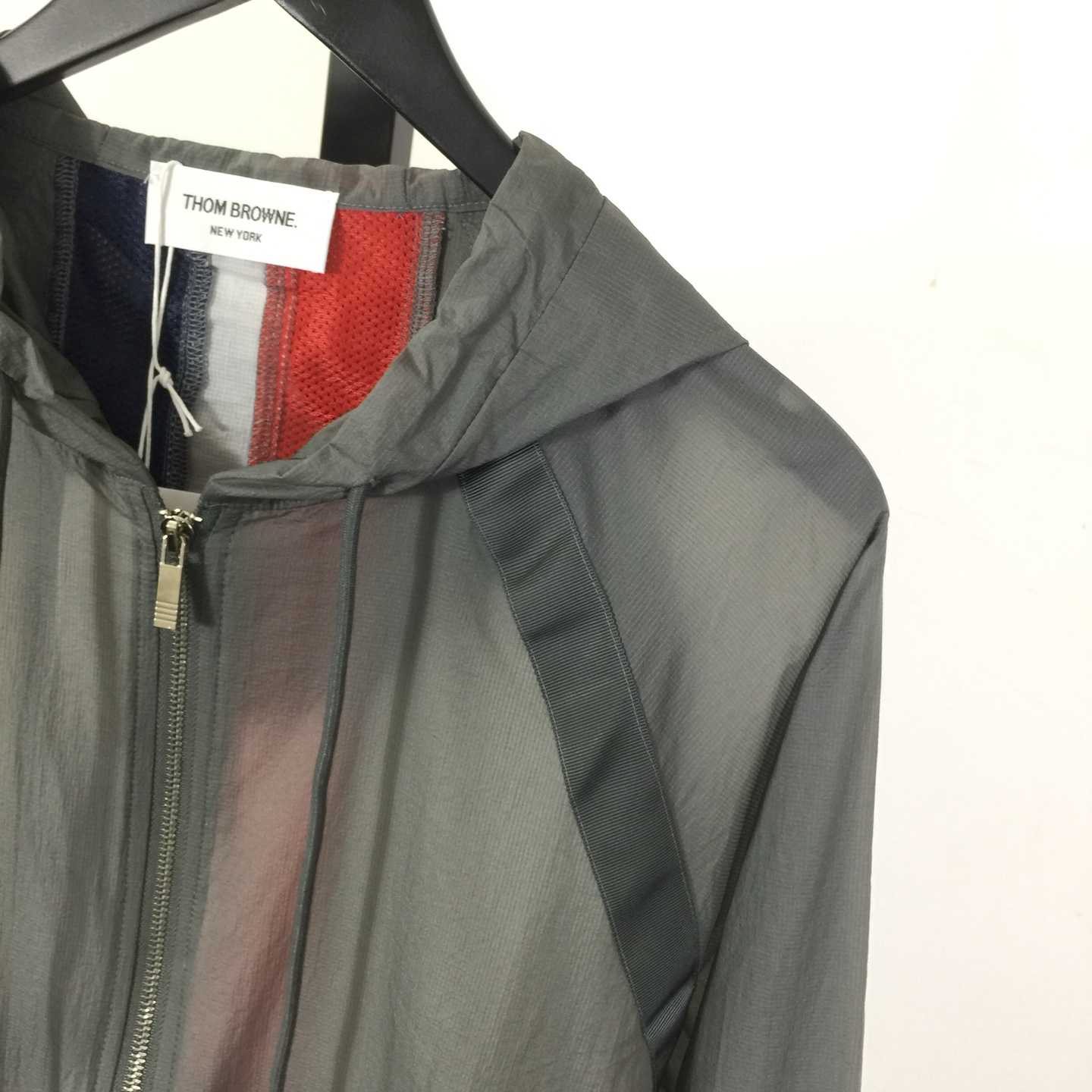 Thom Browne Back Bar Three-Color Sunscreen Long Sleeve Jacket - DopestKickz