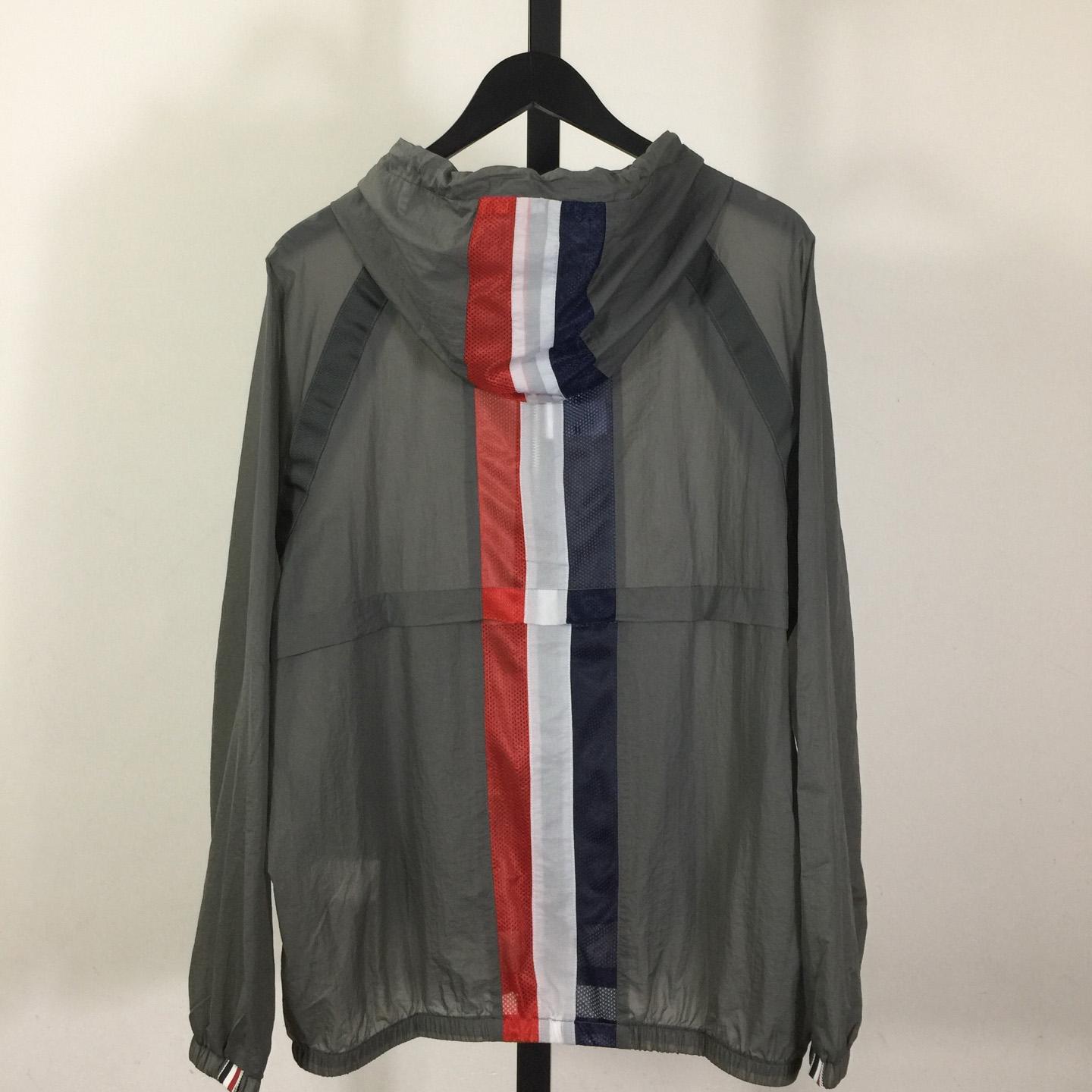Thom Browne Back Bar Three-Color Sunscreen Long Sleeve Jacket - DopestKickz