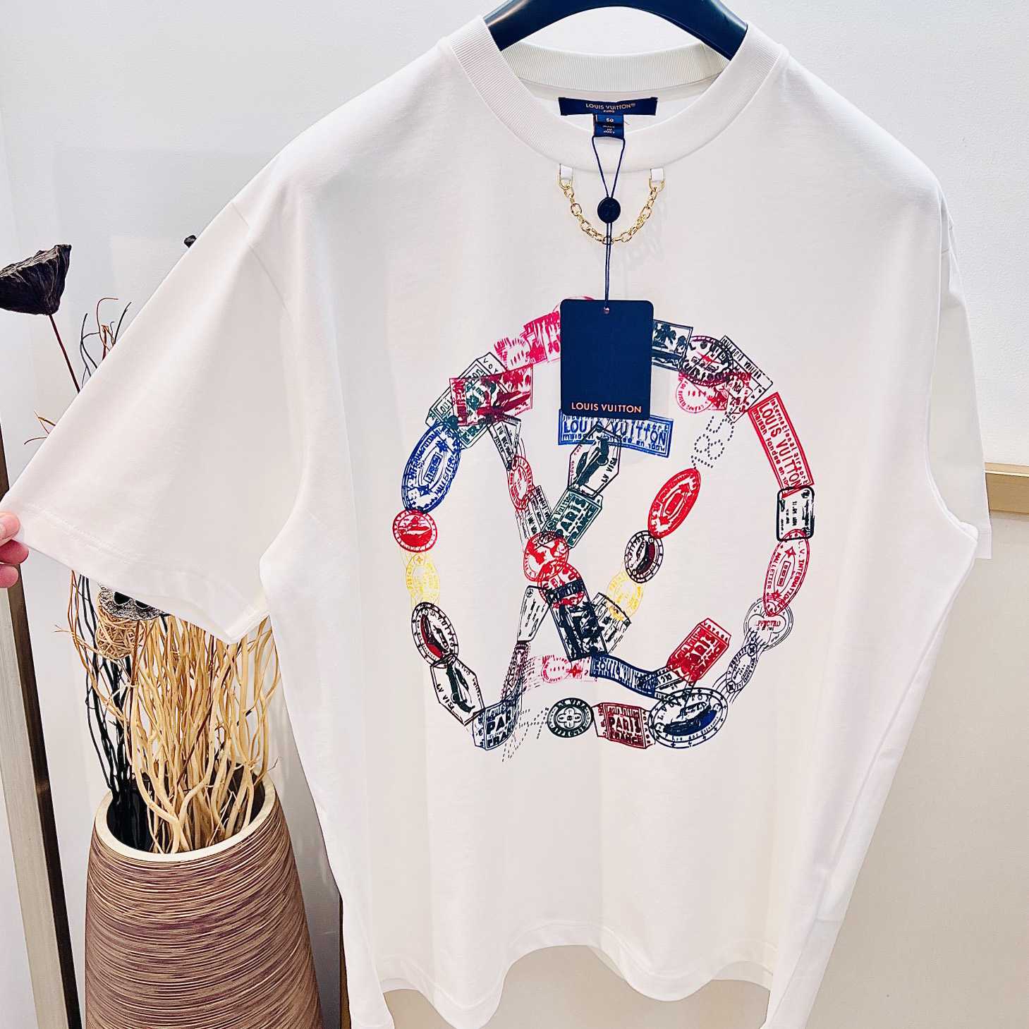 Louis Vuitton Travel Stamp LV Circle T-Shirt  - DopestKickz