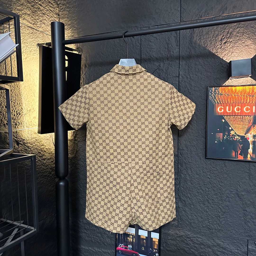 Gucci Canvas Short Sleeve Shirt - DopestKickz