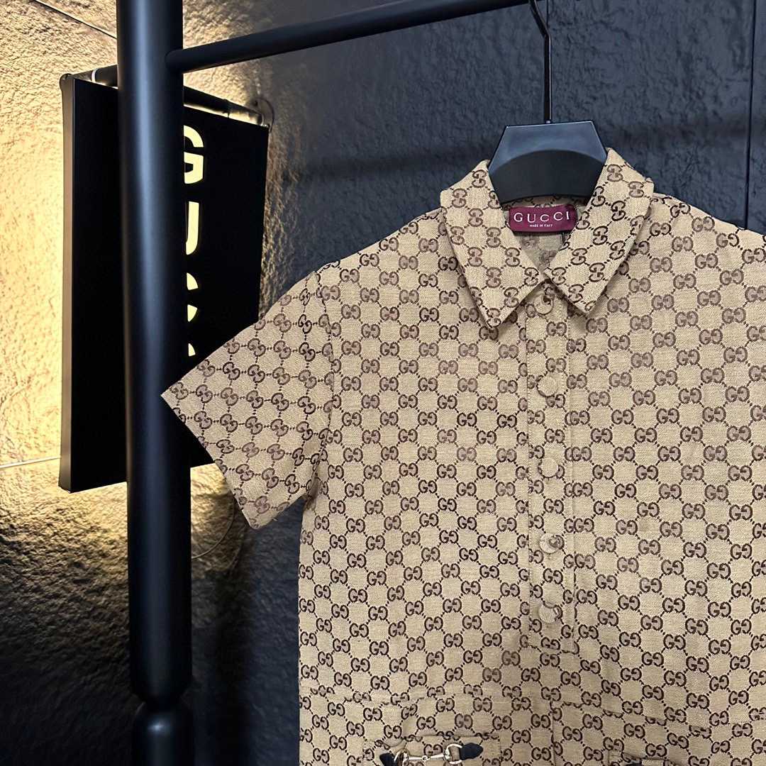 Gucci Canvas Short Sleeve Shirt - DopestKickz