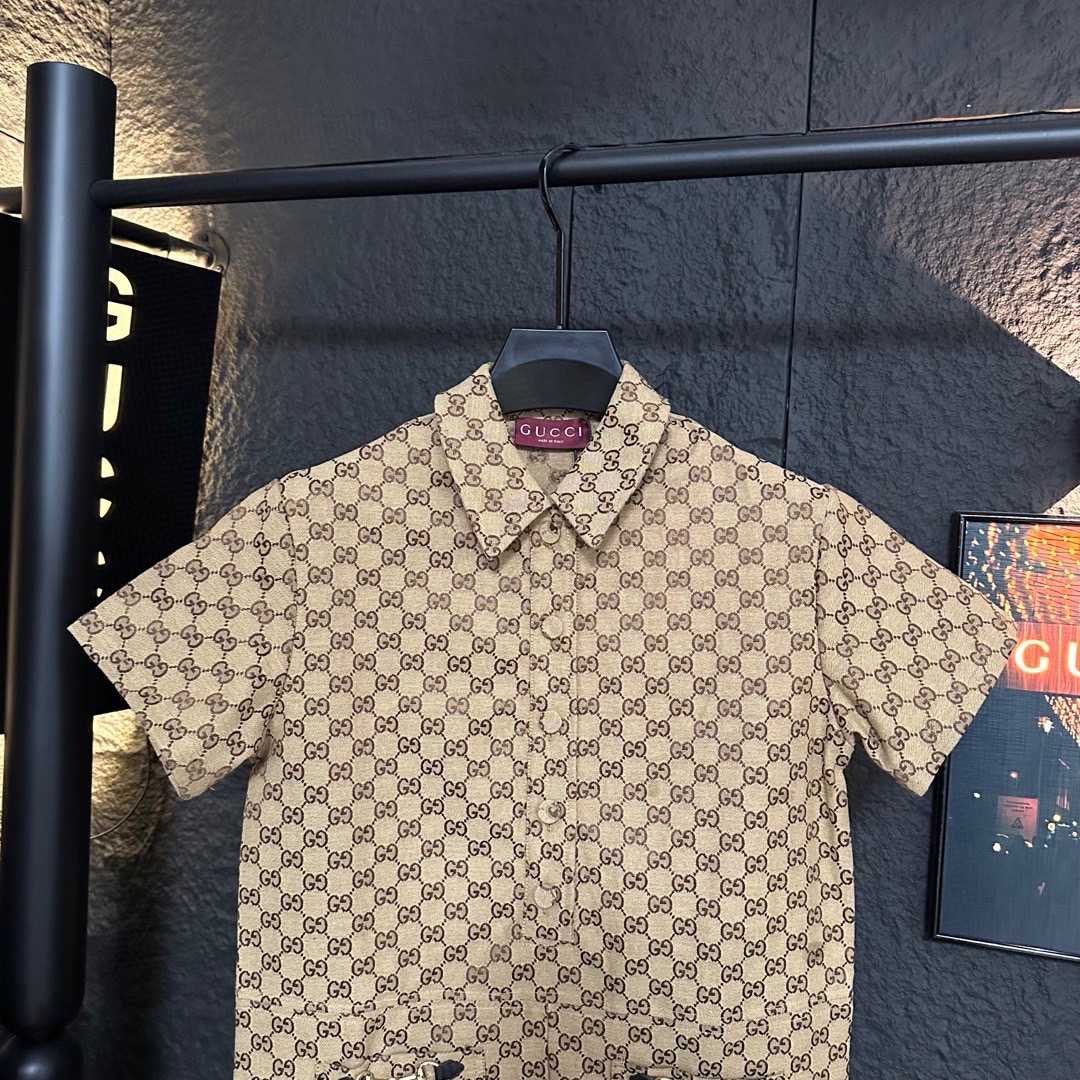 Gucci Canvas Short Sleeve Shirt - DopestKickz