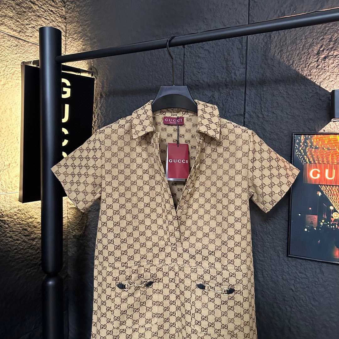Gucci Canvas Short Sleeve Shirt - DopestKickz
