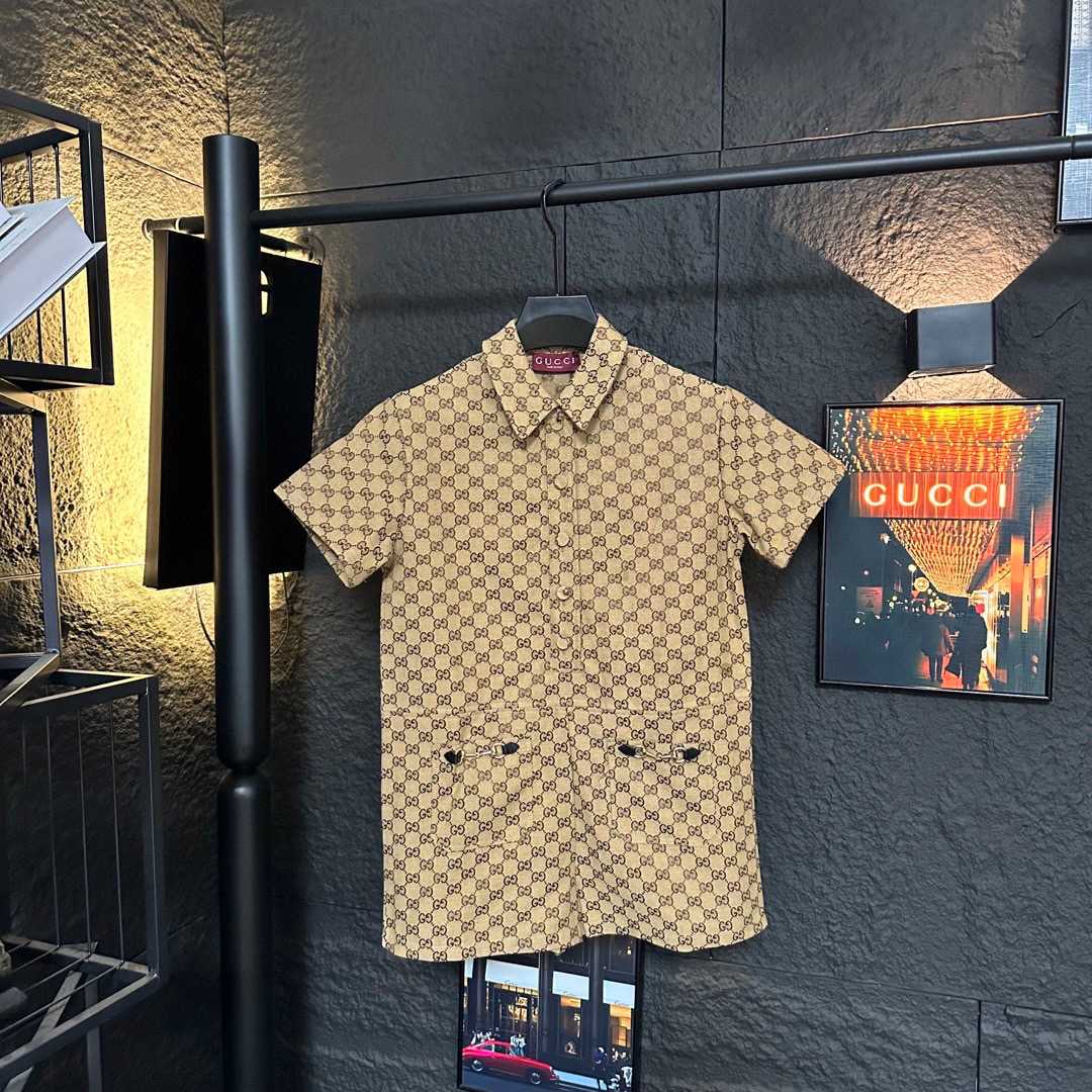 Gucci Canvas Short Sleeve Shirt - DopestKickz