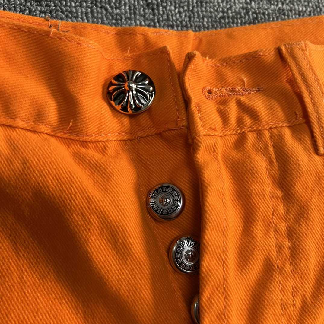 Chrome Hearts x Off-White Cross Denim 'Orange' - DopestKickz