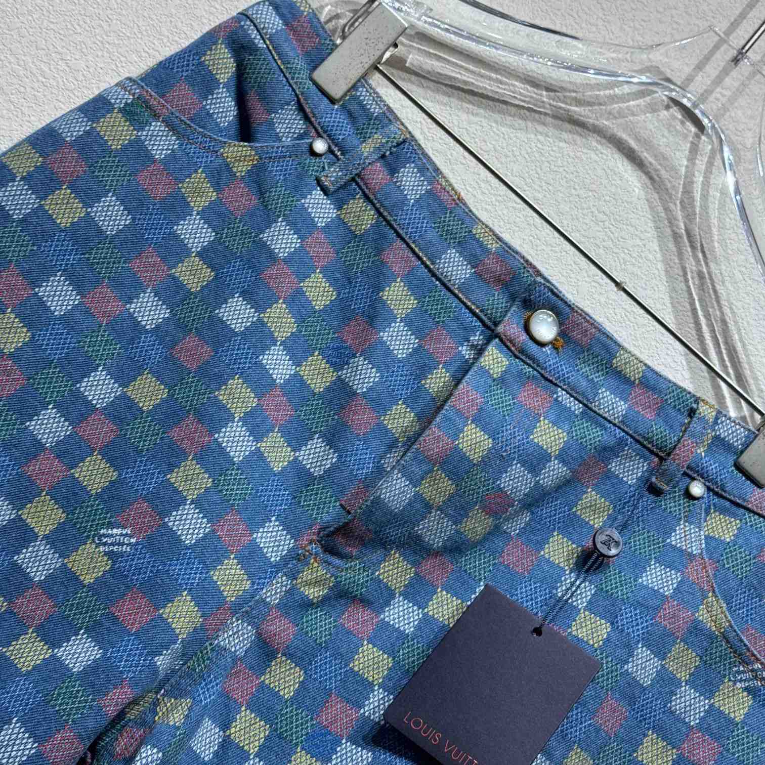 Louis Vuitton Damier Denim Shorts - DopestKickz