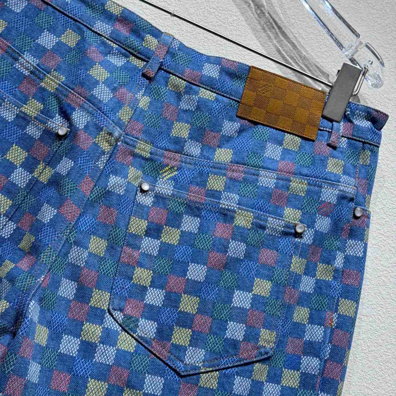 Louis Vuitton Damier Denim Shorts - DopestKickz