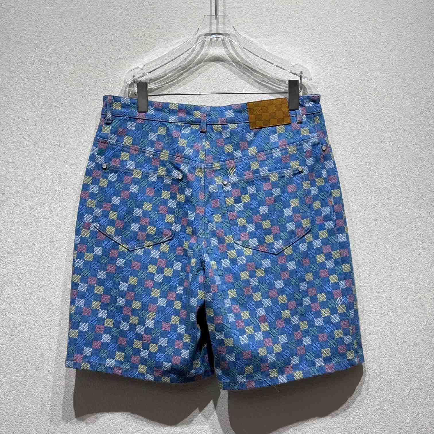 Louis Vuitton Damier Denim Shorts - DopestKickz