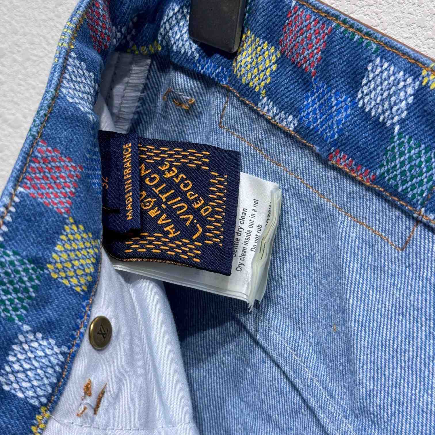 Louis Vuitton Damier Denim Shorts - DopestKickz