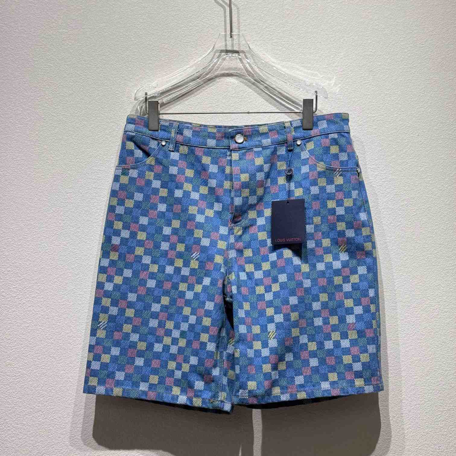 Louis Vuitton Damier Denim Shorts - DopestKickz